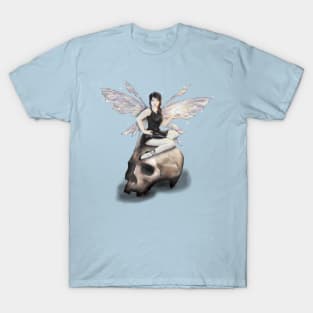 Dark Fairy on a Skull T-Shirt